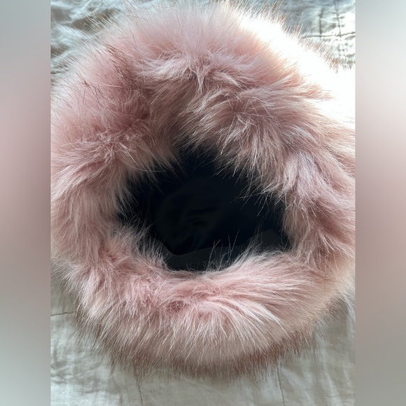 Eugenia Kim Owen Blush Pink Faux Fur Trapper Hat w/ Leather Straps | NWOT main image 5